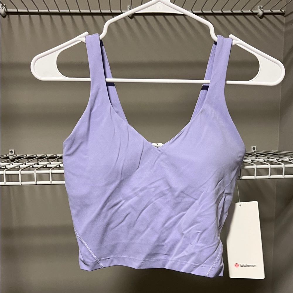 lululemon athletica Lavender Crop Tank Top